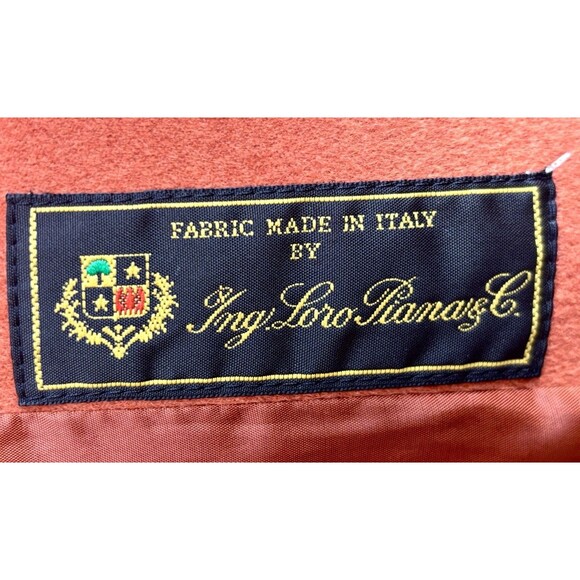 Women's Loro Piana Wool Size 20 Blazer Jacket Burnt Orange - Picture 3 of 4